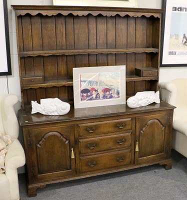 Lot 1202 - A Titchmarsh & Goodwin-Style Oak Dresser and...