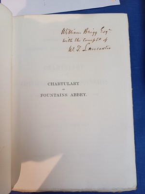 Lot 40 - Lancaster (William T.). Abstracts of the...