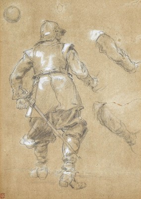 Lot 583 - Ernest Crofts RA (1847-1911) Study of a...