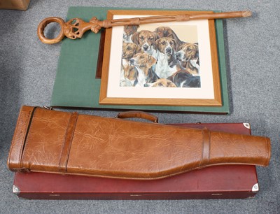 Lot 305 - Border Fine Arts Labrador and Gun Models,...
