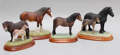 Lot 132 - A Collection of Border Fine Arts Studio Horse...