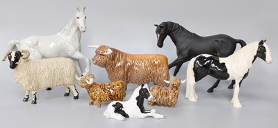 Lot 150 - Beswick and John Beswick Horses and Highland...