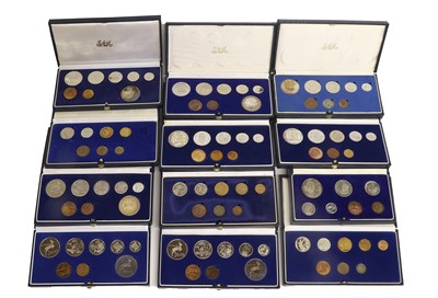 Lot 358 - 12x South Africa Proof Sets, to include; 1968,...