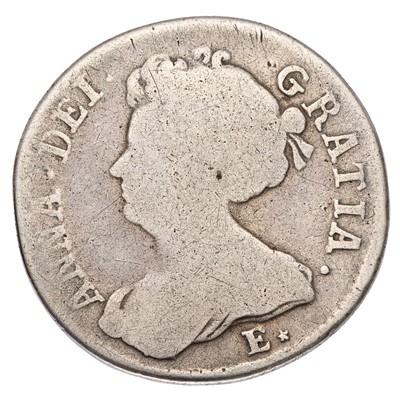 Lot 68 - Anne, Shilling 1707 E*, Edinburgh mint, second...