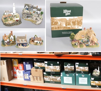 Lot 403 - A Large Collection of Liliput Lane Models,...