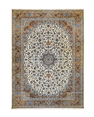 Lot 266 - Kashan Carpet of Unusual Size Central Iran,...