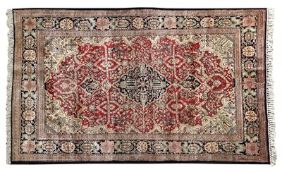 Lot 666 - Ghom Silk Rug Central Iran, circa 1960 The...