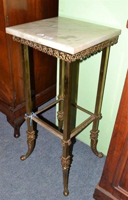 Lot 576 - Marble topped occasional table