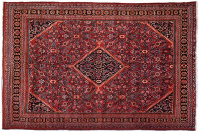 Lot 742 - Mahal Carpet West Iran, circa 1950 The tomato...