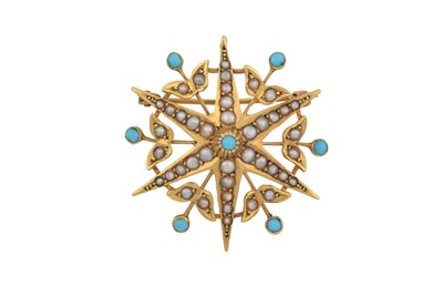 Lot 2379 - An Early 20th Century 9 Carat Gold Turquoise...