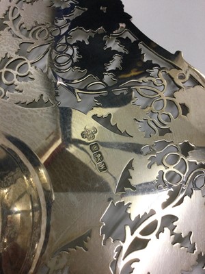 Lot 2105 - A Graduated Pair of George VI Silver Dessert-Stands