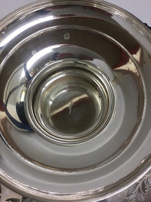 Lot 2105 - A Graduated Pair of George VI Silver Dessert-Stands