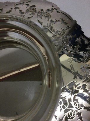 Lot 2105 - A Graduated Pair of George VI Silver Dessert-Stands