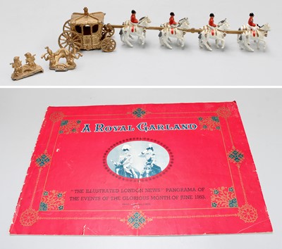 Lot 67 - A Crescent Gilt Metal Coronation Carriage, in...