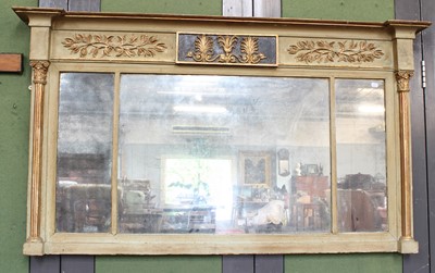 Lot 1248 - A Regency Inverted Breakfront Sectional Mirror,...