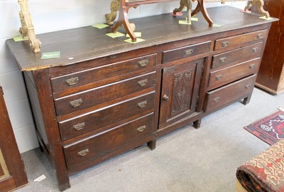 Lot 1373 - A 19th Century Oak Dresser Base, 210cm by 58cm...