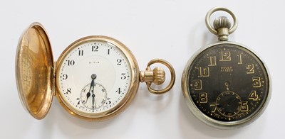 Lot 281 - A gold plated Rolex pocket watch and a...