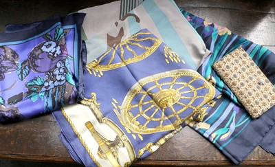 Lot 1171 - Hermes Silk Scarf 'Roues de Canon' designed by...