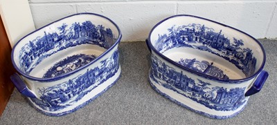 Lot 8 - A Pair of Reproduction Blue and White...