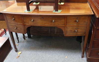 Lot 1286 - A Small Mahogany Bow-Fronted Dressing Table,...