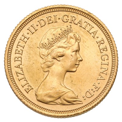 Lot 94 - Elizabeth II, Sovereign 1980; uncirculated