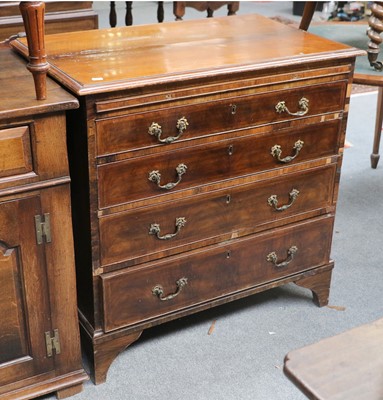 Lot 1334 - An 18th Century Straight-Front Walnut Chest of...