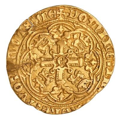 Lot 24 - Edward III, Half Noble, Transitional treaty...