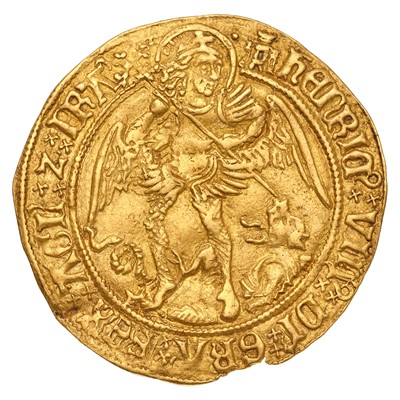 Lot Henry VIII, Angel, first coinage 1509-26,...