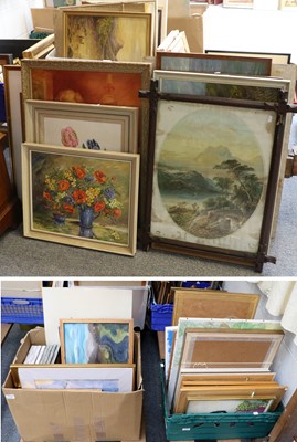 Lot 1156 - A Large Quantity of Paintings, Prints, Frames,...