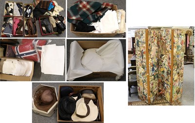 Lot 1226 - Assorted Costume Accessories, Linen and Other...