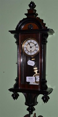 Lot 600 - A small Vienna style wall timepiece