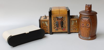 Lot 77 - WMF style mirror, cigarette/cigar holders