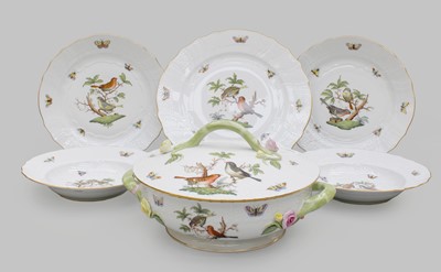Lot 351 - An Extensive Herend "Rothschild Birds" Pattern...