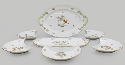 Lot 351 - An Extensive Herend "Rothschild Birds" Pattern...