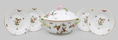 Lot 351 - An Extensive Herend "Rothschild Birds" Pattern...