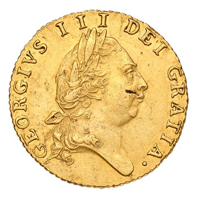 Lot 192 - George III, Half Guinea 1787, fifth laureate...