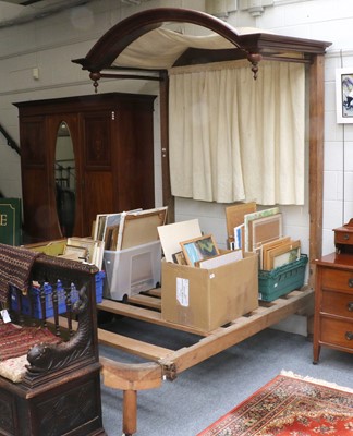 Lot 1406 - A 19th Century Mahogany Half Tester Bed, with...