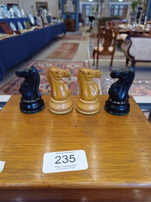 Lot 235 - A Jaques & Son Staunton Pattern Weighted...