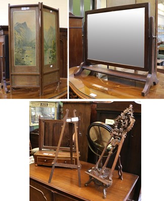 Lot 1268 - A Small Georgian Dressing Table Mirror, and...