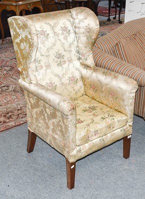 Lot 1540 - A 19th Century Mahogany Framed Wing Chair