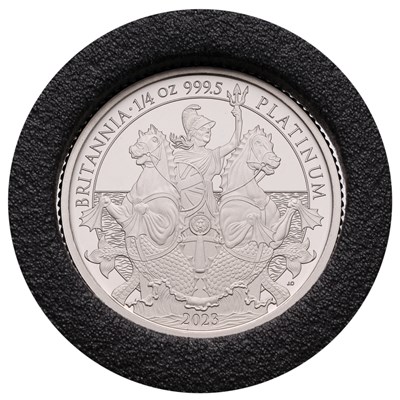 Lot 383 - Royal Mint, 1/4oz Platinum Proof Britannia...