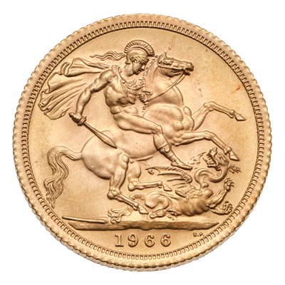 Lot 352 - Elizabeth II, Sovereign 1968; encapsulated and...