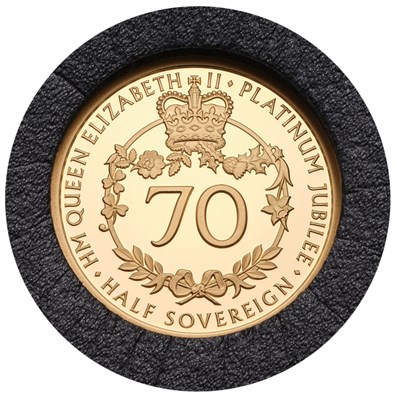 Lot 385 - Alderney, Proof Half Sovereign 2022, struck to...