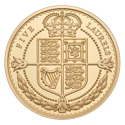 Lot 398 - Tristan Da Cunha, Gold Proof Five Laurels 2022,...