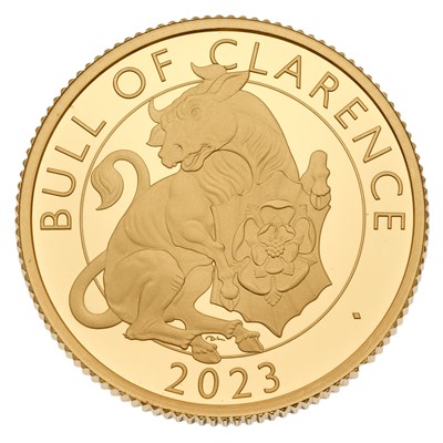 Lot 376 - UK, Royal Tudor Beasts 1/4oz Gold Proof Coin...