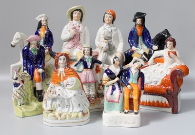 Lot 311 - A Collection of 19th Century Staffordshire...