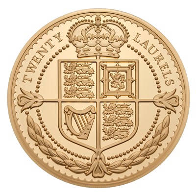 Lot 394 - Tristan Da Cunha, 5oz Gold Proof Twenty...