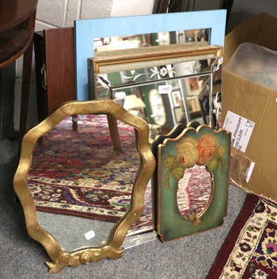 Lot 1157 - A Small Group of Modern Mirrors, including...