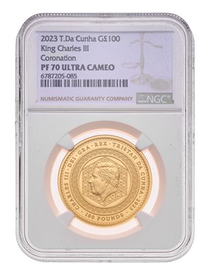 Lot 391 - Tristan Da Cunha, 1oz Gold Proof Coin 2023,...