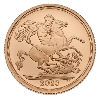 Lot 374 - Charles III, Proof Sovereign 2023;...